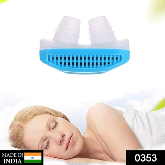 Ergonomic Anti-Snoring Nose Clip made of soft silicone for comfortable sleep.