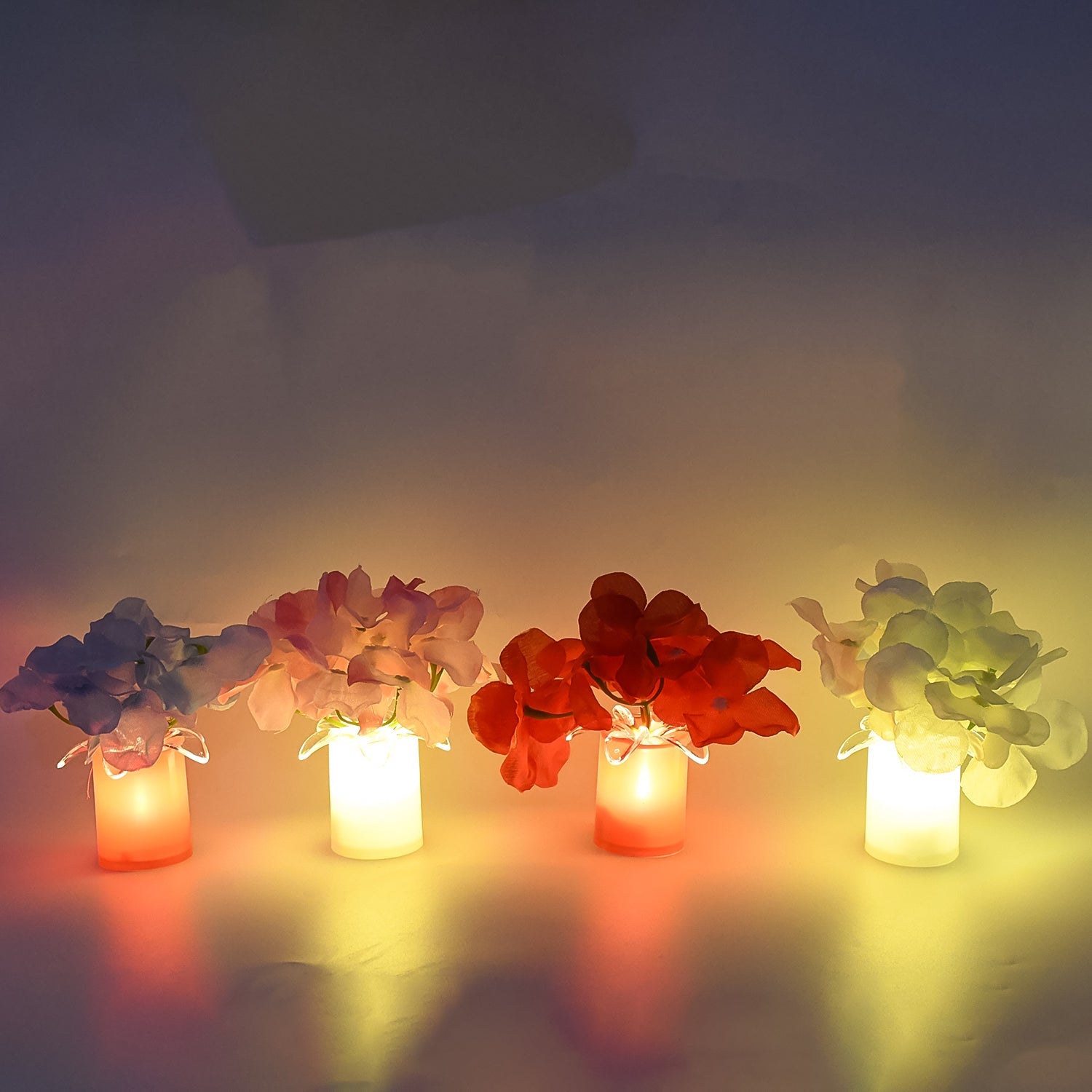 The complete 12-piece LED Diwali Lights set, ready for festive decoration.