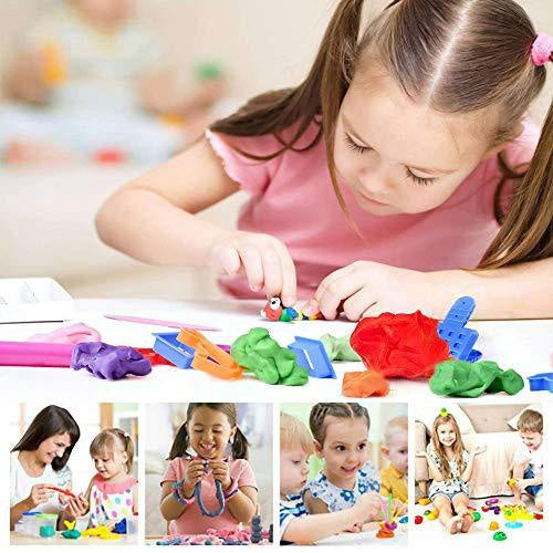 Vibrant pack of Aditi non-toxic dough clay with five different colours for creative play.