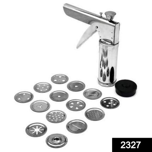 RaceCore kitchen press showcasing its comprehensive set of 15 sev maker attachments.